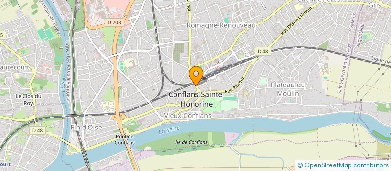 localisation de l'entreprise MONSIEUR YIGONG ZHANG à CONFLANS-SAINTE-HONORINE