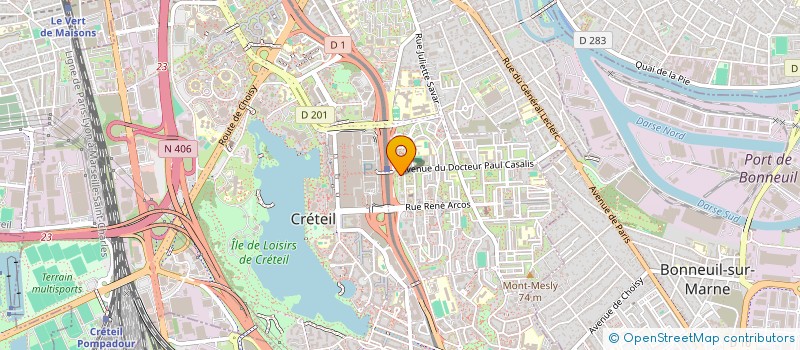 localisation de l'entreprise MONSIEUR YIJUN XU à CRETEIL