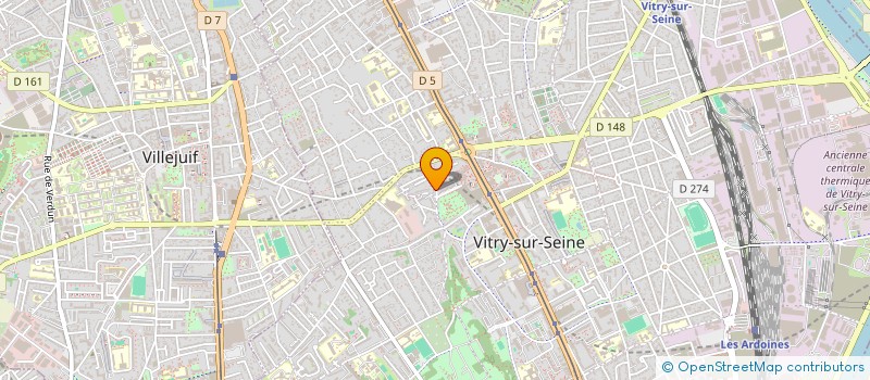 localisation de l'entreprise MONSIEUR YIMING BIAN à VITRY-SUR-SEINE
