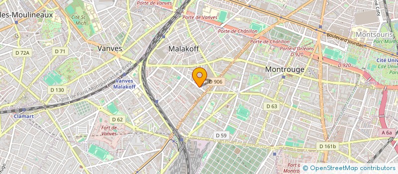 localisation de l'entreprise MONSIEUR YIN CHEN à MALAKOFF