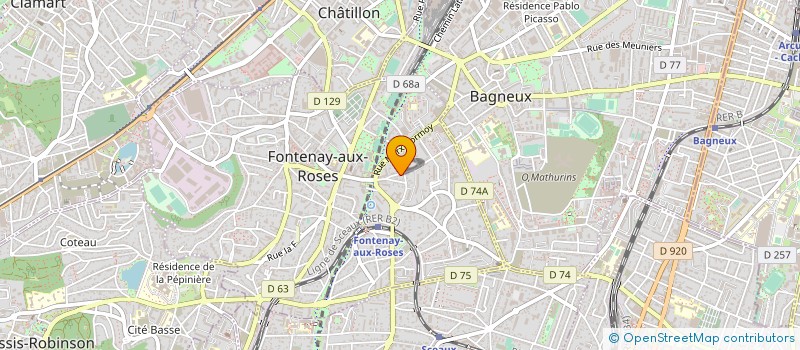 localisation de l'entreprise MONSIEUR YINGBO WANG à FONTENAY-AUX-ROSES