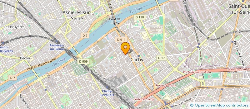 localisation de l'entreprise MONSIEUR YINQIAN ZHAN à CLICHY