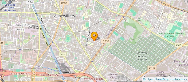 localisation de l'entreprise MONSIEUR YIQIU YANG à AUBERVILLIERS