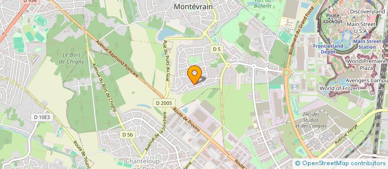 localisation de l'entreprise MONSIEUR YIV LIM  MONTEVRAIN