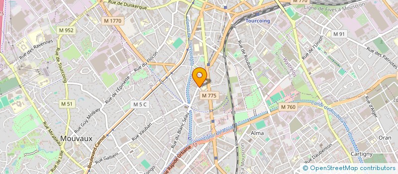 localisation de l'entreprise MONSIEUR YLAAM PLAYE  TOURCOING