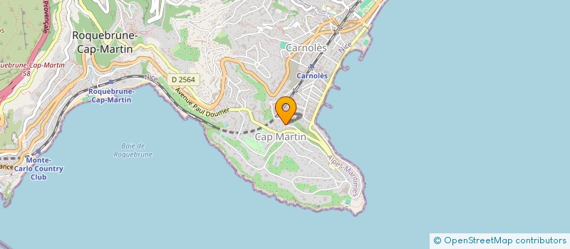 localisation de l'entreprise MONSIEUR YLAN COGNET à ROQUEBRUNE-CAP-MARTIN