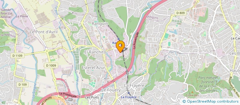 localisation de l'entreprise MONSIEUR YLAN RAMOS SEMEDO  LE CANNET