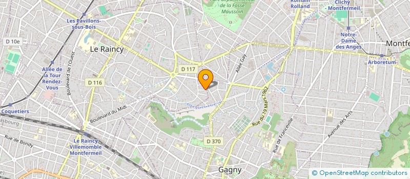 localisation de l'entreprise MONSIEUR YLAN RODRIGUEZ  LE RAINCY