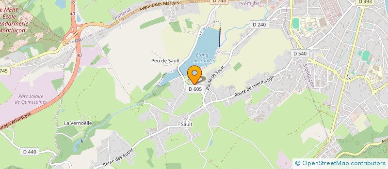 localisation de l'entreprise MONSIEUR YLAN TOUVERON  PREMILHAT