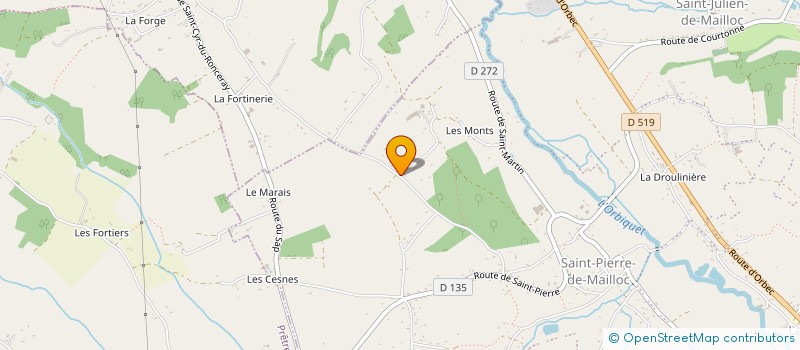 localisation de l'entreprise MONSIEUR YLANN MARCHAL  VALORBIQUET