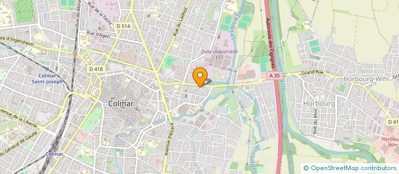 localisation de l'entreprise MONSIEUR YLBER HAZIRAJ  COLMAR