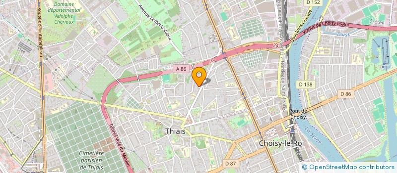 localisation de l'entreprise MONSIEUR YLIESSE SADLI  THIAIS