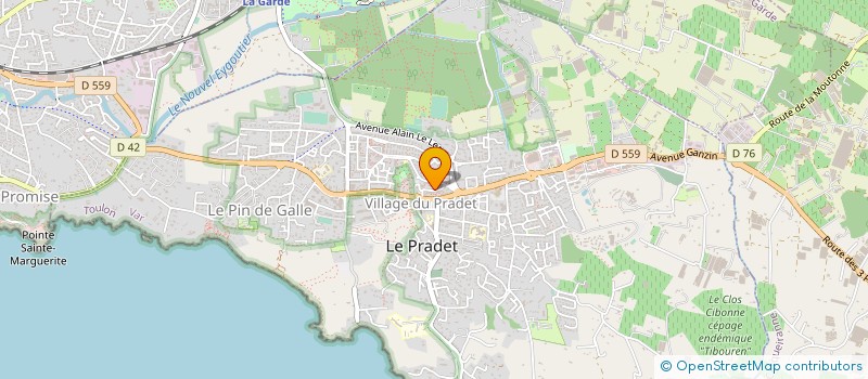 localisation de l'entreprise MONSIEUR YLYES MERROUCHE  LE PRADET