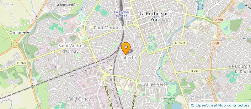 localisation de l'entreprise MONSIEUR YMANNE AZIHARI  LA ROCHE-SUR-YON