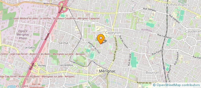 localisation de l'entreprise MONSIEUR YOA KLA à MERIGNAC