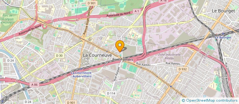 localisation de l'entreprise MONSIEUR YOAN AFRICA à LA COURNEUVE