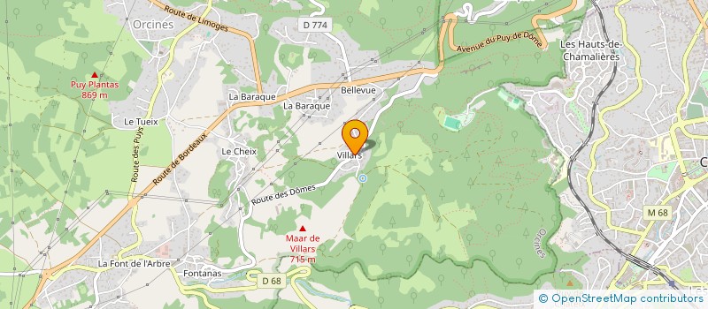 localisation de l'entreprise MONSIEUR YOAN BERAZA  ORCINES