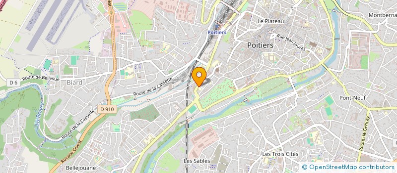 localisation de l'entreprise MONSIEUR YOAN BERTHAUD à POITIERS