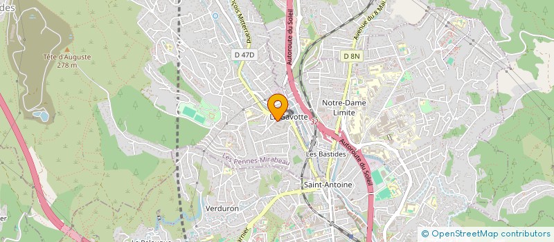 localisation de l'entreprise MONSIEUR YOAN BERTRAND à LES PENNES-MIRABEAU