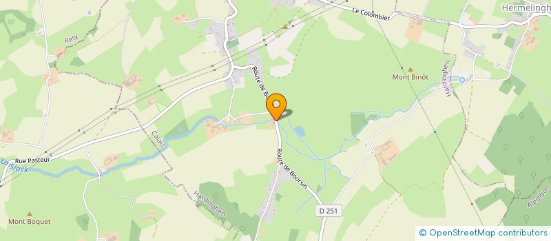 localisation de l'entreprise MONSIEUR YOAN BETAZ  HARDINGHEN