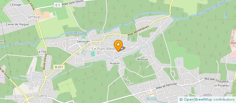 localisation de l'entreprise MONSIEUR YOAN BEUGIN  LE PIAN-MEDOC