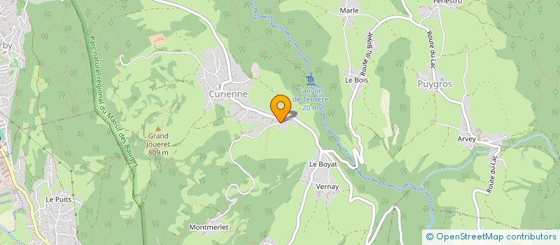 localisation de l'entreprise MONSIEUR YOAN CAVORET  CURIENNE