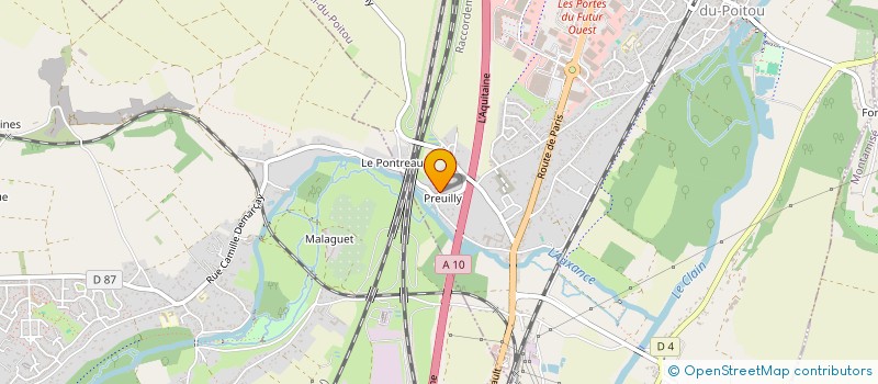 localisation de l'entreprise MONSIEUR YOAN CHEVALIER  CHASSENEUIL-DU-POITOU