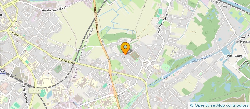 localisation de l'entreprise MONSIEUR YOAN CORDONNIER  BEUVRY