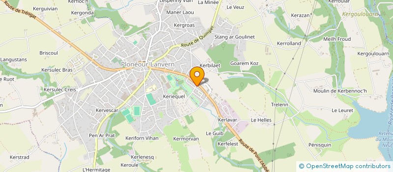 localisation de l'entreprise MONSIEUR YOAN COSSEC  PLONEOUR-LANVERN