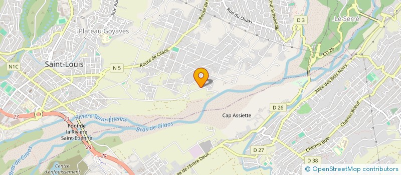 localisation de l'entreprise MONSIEUR YOAN CRODIER  SAINT-LOUIS