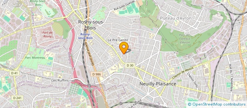 localisation de l'entreprise MONSIEUR YOAN CYRILLA à ROSNY-SOUS-BOIS