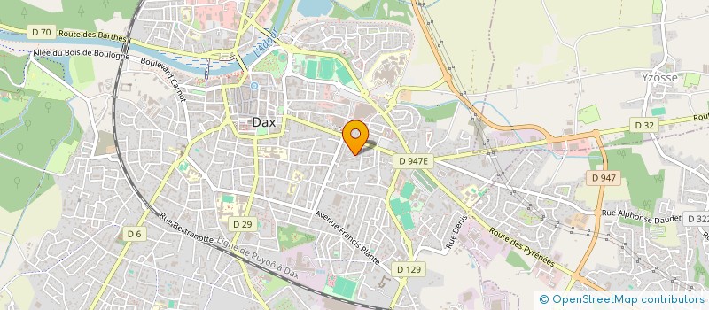 localisation de l'entreprise MONSIEUR YOAN DANGUIN  DAX