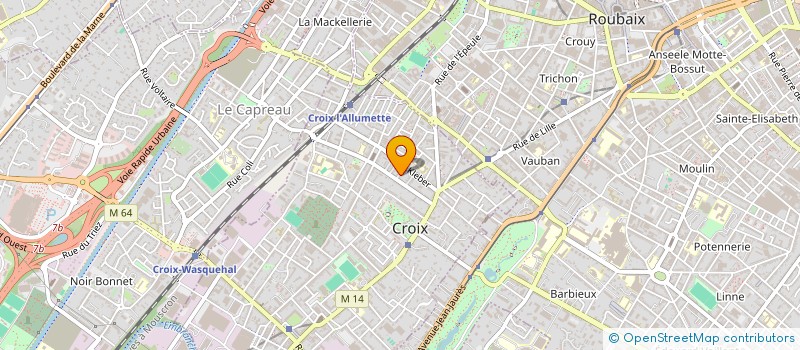 localisation de l'entreprise MONSIEUR YOAN DANQUIGNY  CROIX