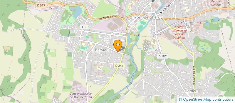 localisation de l'entreprise MONSIEUR YOAN DI SANTO à CHARVIEU-CHAVAGNEUX