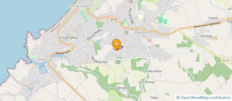 localisation de l'entreprise MONSIEUR YOAN DRILLET  PLENEUF-VAL-ANDRE