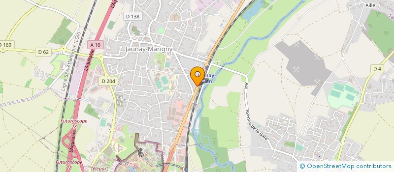 localisation de l'entreprise MONSIEUR YOAN FAURY  JAUNAY-MARIGNY