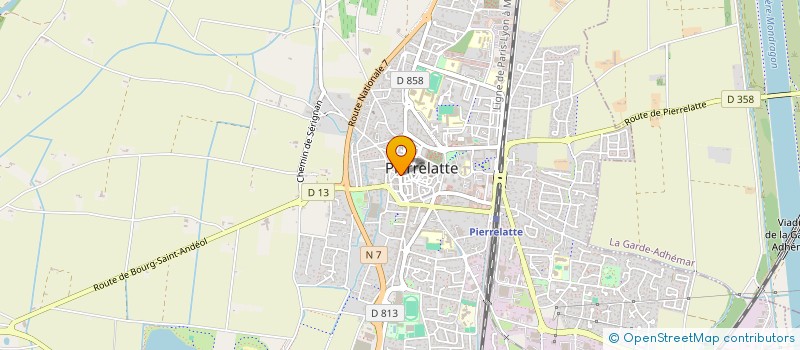 localisation de l'entreprise MONSIEUR YOAN FULIN--STEFFEN  PIERRELATTE