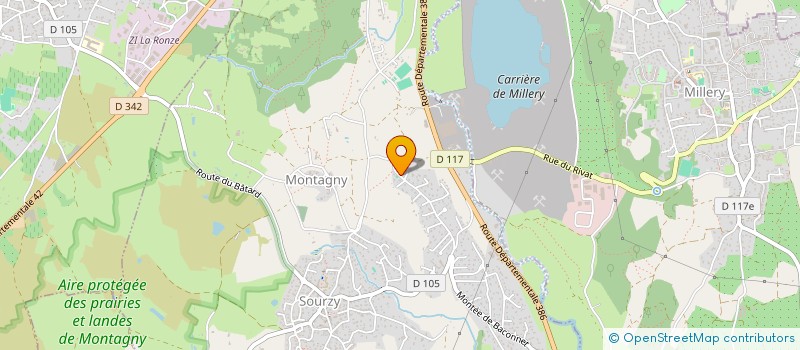 localisation de l'entreprise MONSIEUR YOAN GERGAUD  MONTAGNY