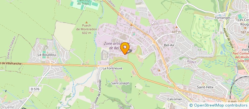 localisation de l'entreprise MONSIEUR YOAN GINESTET à RODEZ