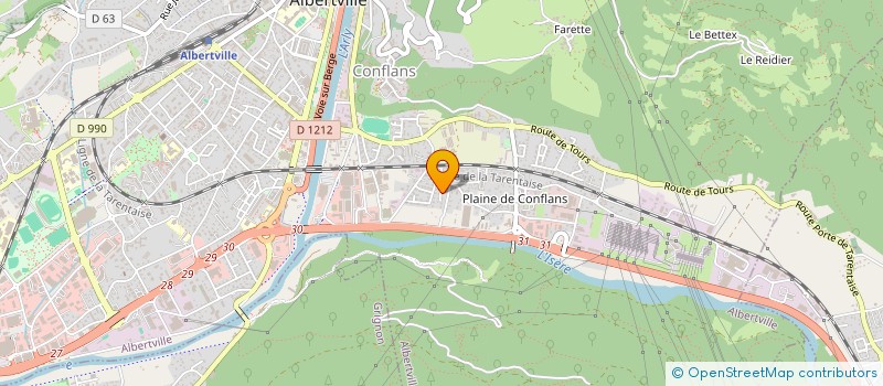 localisation de l'entreprise MONSIEUR YOAN GORA  ALBERTVILLE