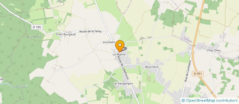 localisation de l'entreprise MONSIEUR YOAN GRANET  CHASSENEUIL-SUR-BONNIEURE