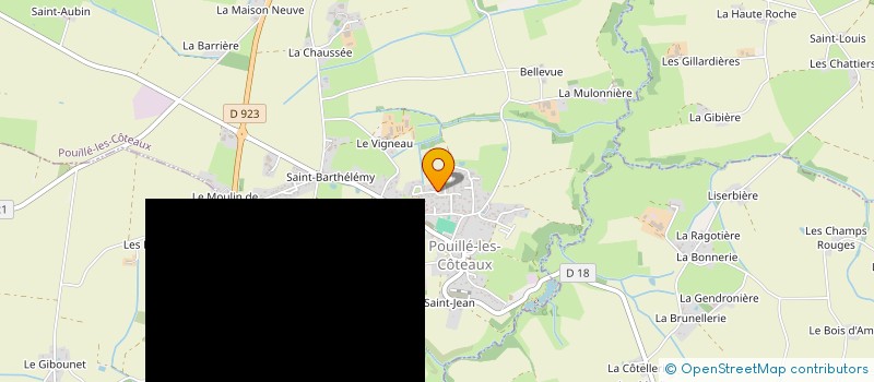 localisation de l'entreprise MONSIEUR YOAN HUERMAN  POUILLE-LES-COTEAUX