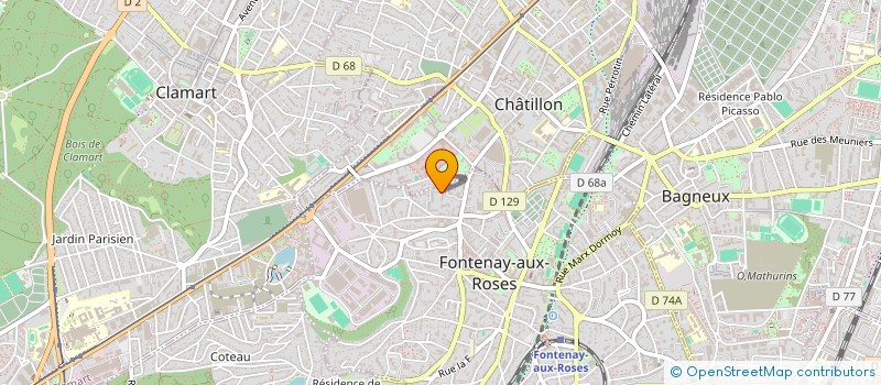 localisation de l'entreprise MONSIEUR YOAN JALLAT à FONTENAY-AUX-ROSES