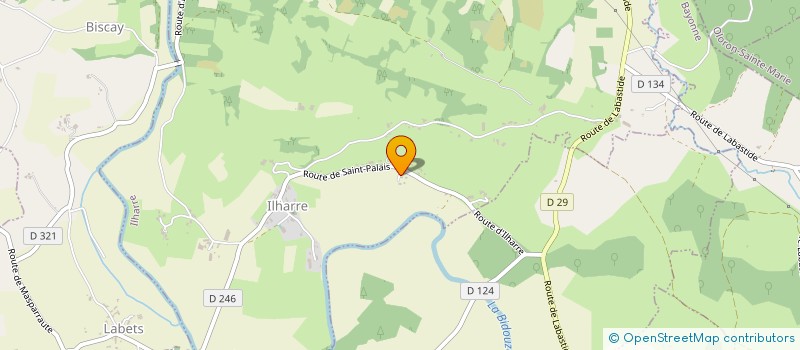 localisation de l'entreprise MONSIEUR YOAN JAUREGUIBERRY  ILHARRE