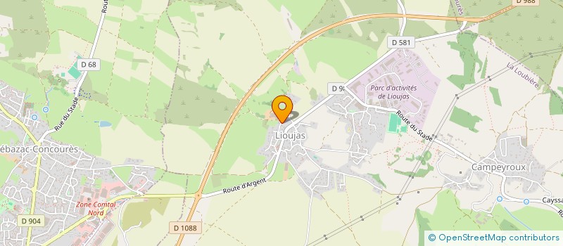 localisation de l'entreprise MONSIEUR YOAN JOSCERAN  LA LOUBIERE