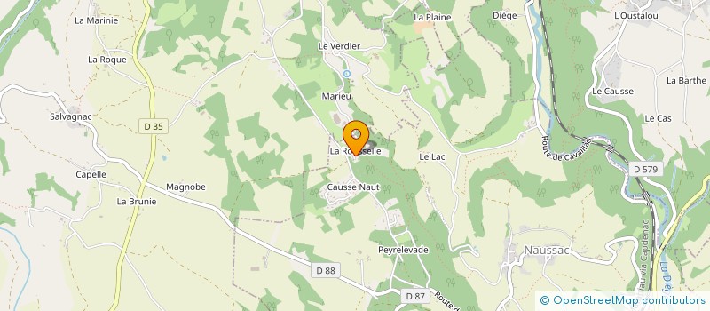 localisation de l'entreprise MONSIEUR YOAN LARRIEU  NAUSSAC