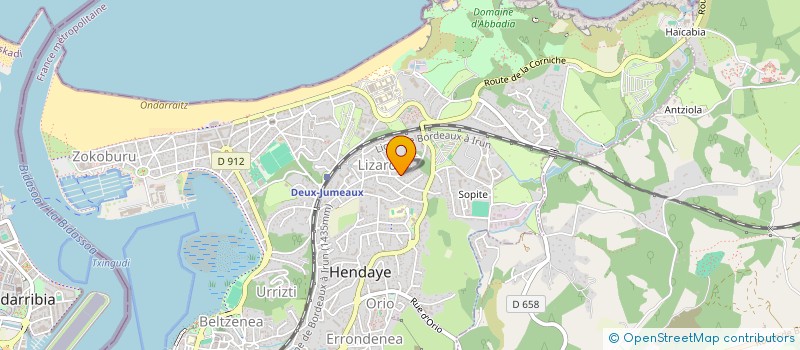 localisation de l'entreprise MONSIEUR YOAN LE GUINE  HENDAYE