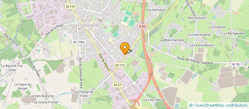 localisation de l'entreprise MONSIEUR YOAN LE NOXAIC  LES SORINIERES