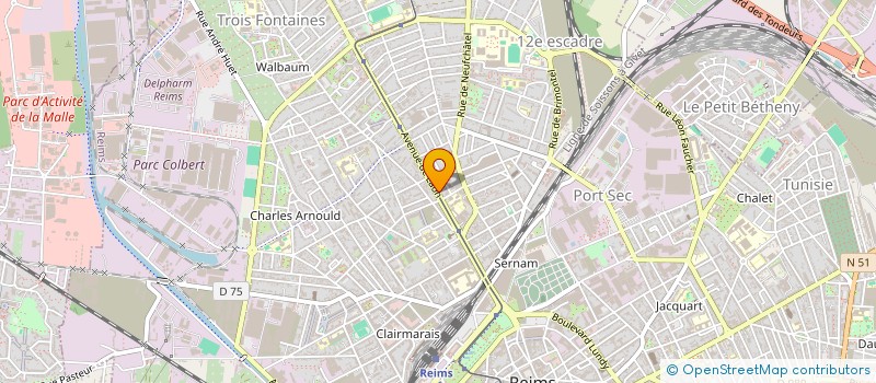 localisation de l'entreprise MONSIEUR YOAN LEMAIRE  REIMS