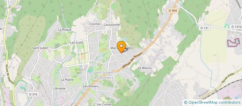 localisation de l'entreprise MONSIEUR YOAN LORINI  SAINT-JULIEN-LES-ROSIERS